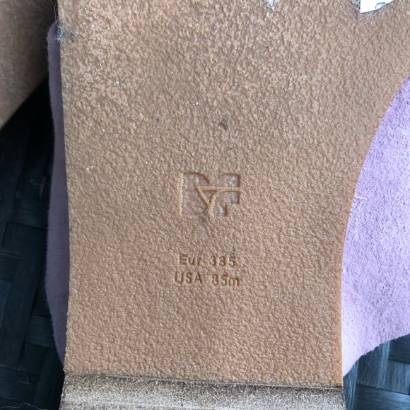 Diane von furstenberg pink suede summer sandals - Picture 3 of 5